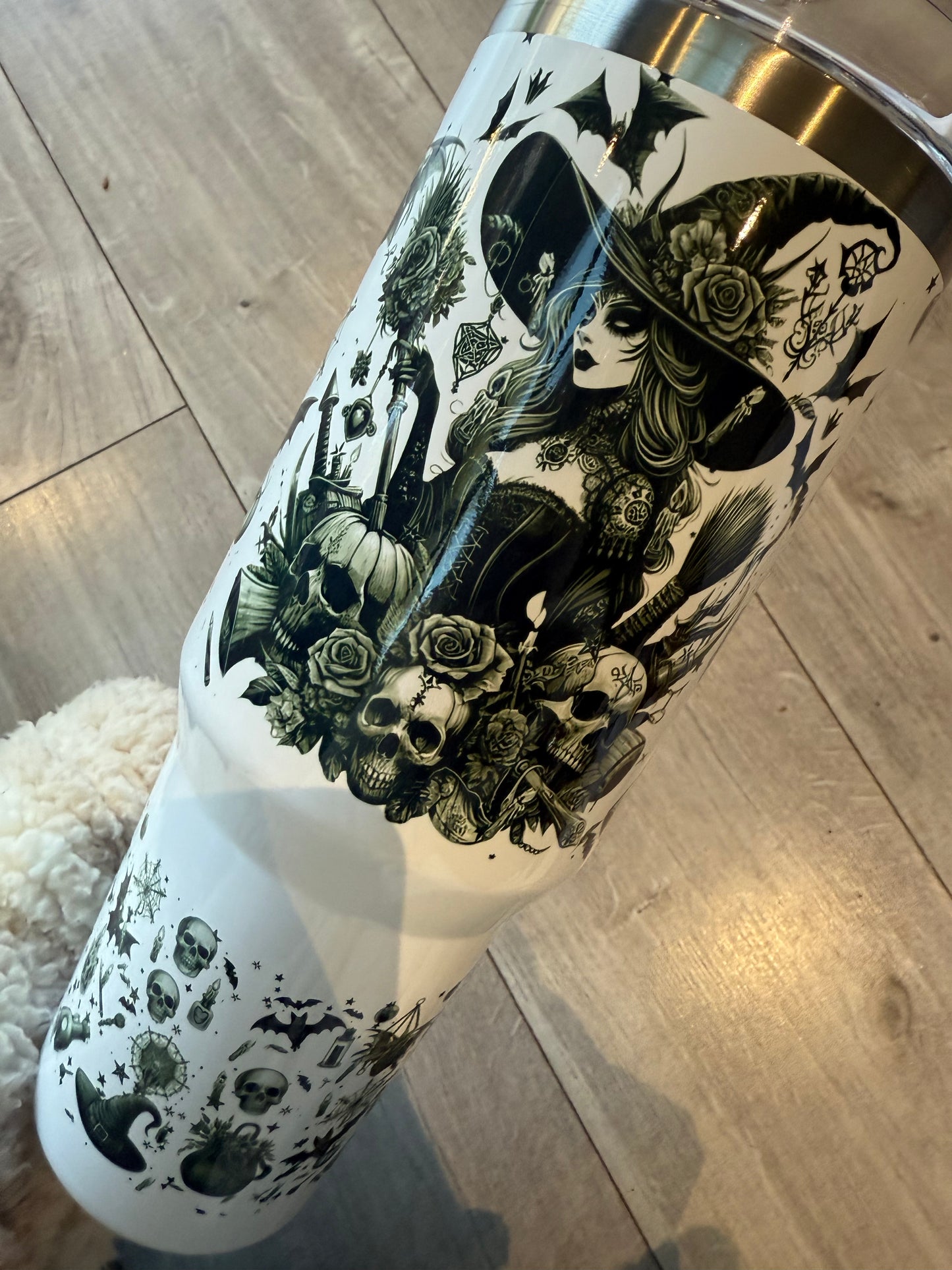 40oz tumbler witchy girl witches with handle