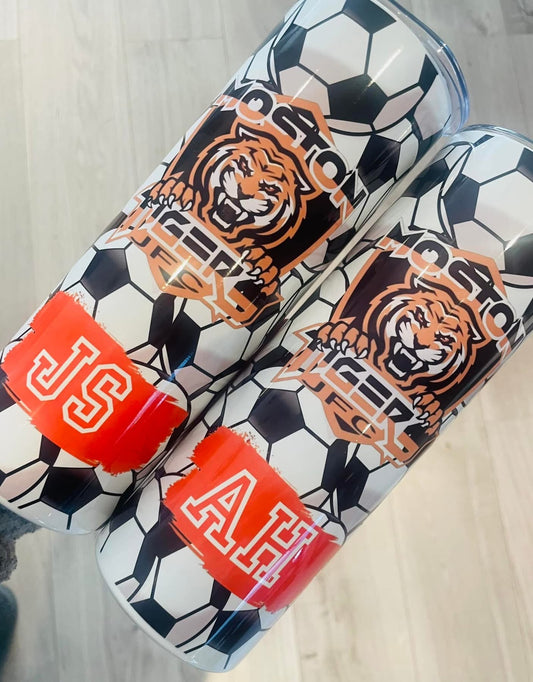 Football coach 20oz tumbler gift, straight