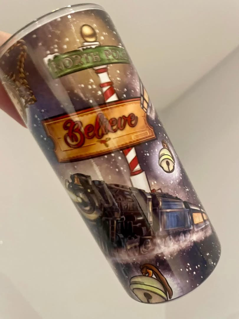Christmas Train 20oz tumbler