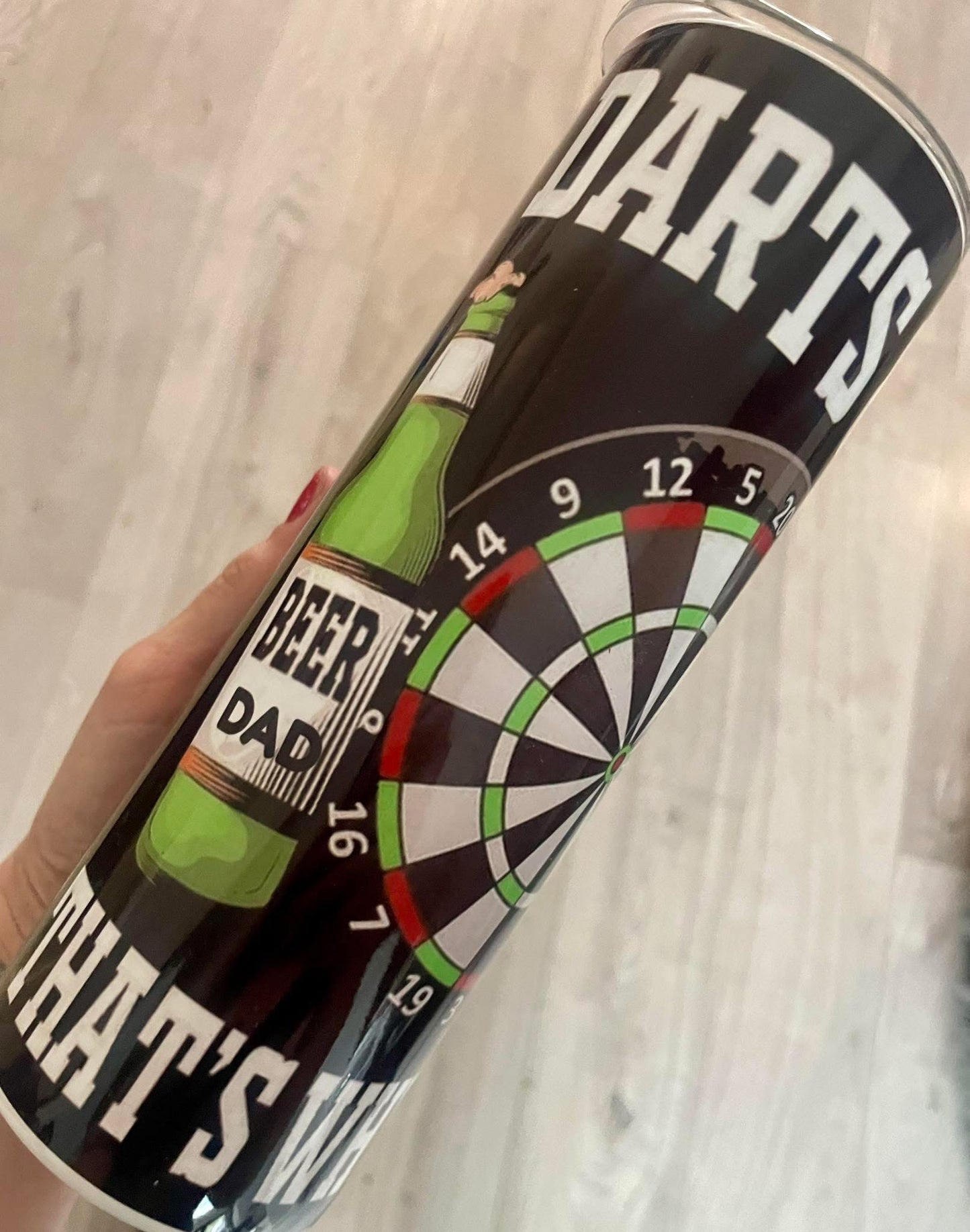 Dad darts 20oz tumbler gift Clearance
