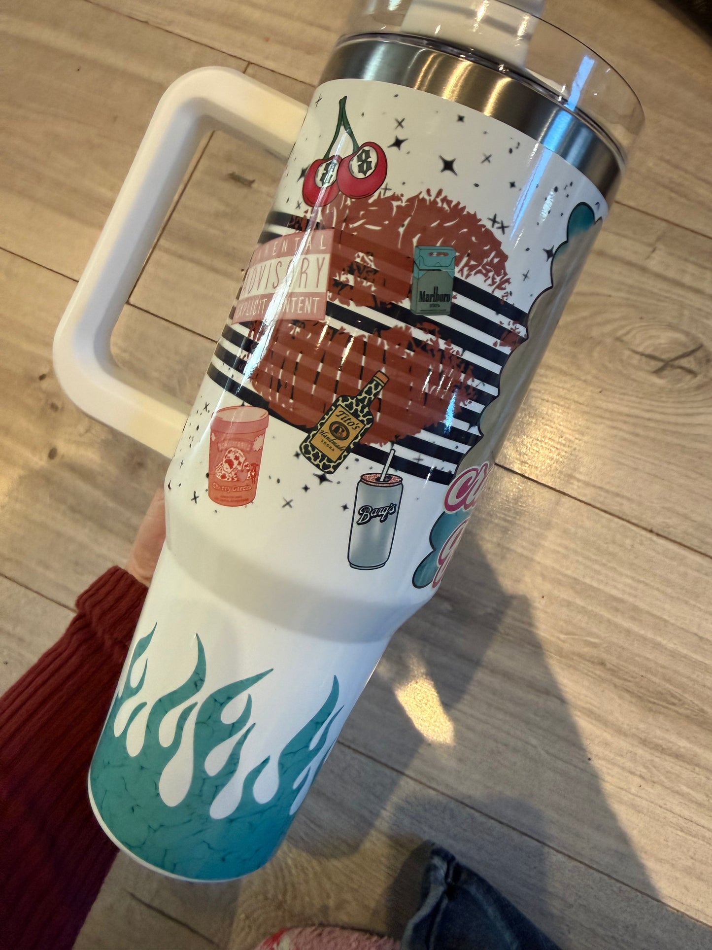 40oz Crashout Queen Tumbler - Double-Wall Insulated- Perfect for Hot & Cold Beverages -