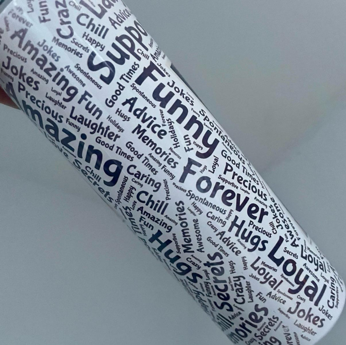 Best friend 20oz photo tumbler straight