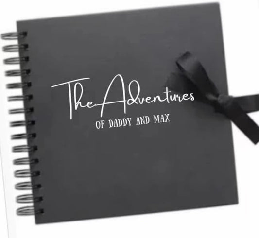 The Adventures, family personalised scrap book father’s day