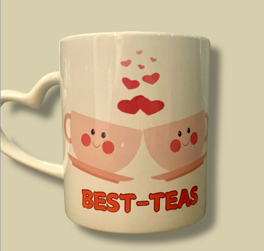 Heart Best-Teas best friend mug, mother’s day